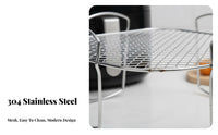 Long-Lasting Air Fryer Grill Rack Food Grade Multi-Layer Skewer Rack Rust-Proof for Toasting, Grilling, Dehydrating