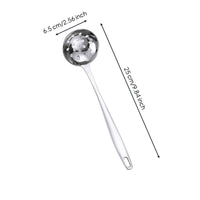 Hot Pot Spoon Mirror Polished Single-Piece Construction Serving Spoon for Restaurant