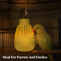 Vented Bird Heat Lamp Low-Temperature Bird Cage Heater PBT Shell