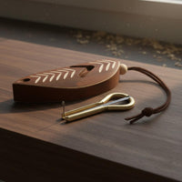 Jaw Harp with Beater Lightweight Jaw Harp Handcrafted Folk Instrument for Artists, Beginners, Casual Performance