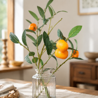 6 Pcs Artificial Orange Flowers Garland Banner, Backdrop for Home Decor Living Room, Bridal Shower Decorations Wedding Decor House
