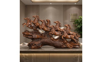 Galloping Horse Figurine Naturalistic Galloping Horse Sculpture Decorative Home Decorative Piece