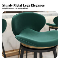 360-Degree rotate Adjustable Round Stool with Low support Modern Design Bar Chair paded Seat Seating Furniture Integrated Footrest for Homeowners, Adults, Reception Desk, Counter, Kitchen Island, Cafe