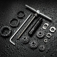 Professional Bike Bottom Bracket Install and Removal Tool Kit Universal Bottom Bracket Tool Kit Versatile Heavy-Duty for Mechanics, Cyclists, Home Workshop