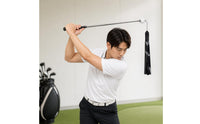 Textured Grip Golf Swing Coach with Strap Non-Slip Golf Swing Training Aid Muscle Memory Sports Equipment Instant Feedback for Golfers, Beginners, Home, Backyard