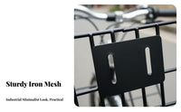 Heavy-Duty Electric Scooter Basket Long-Lasting Front Handlebar Basket Rust-Resistant