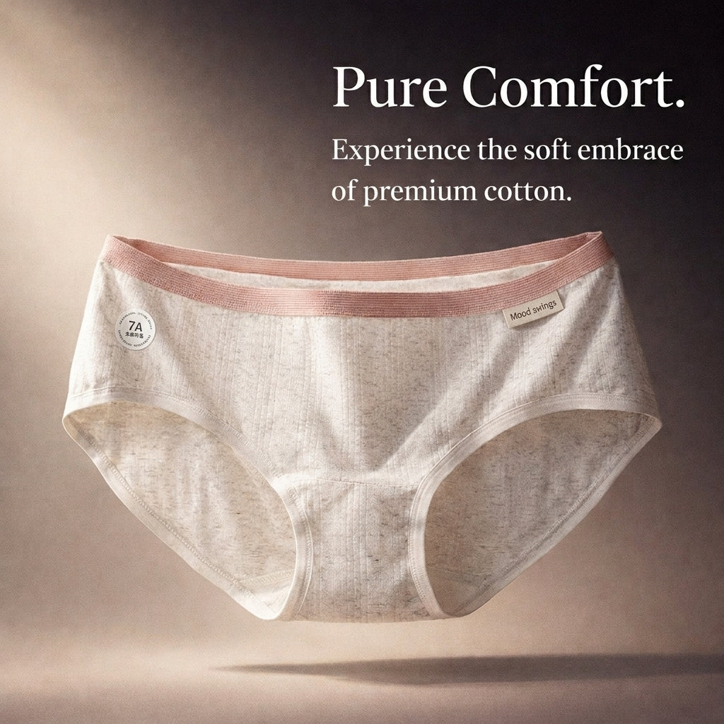 Women's Underwear Multipack with Wide Waistband and Gusset, Soft Breathable Knickers for Daily Wear and Everyday Use