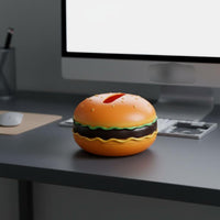 Hamburger Tissue Box Fun Design Burger Shaped Napkin Holder for Desktop, Bedroom