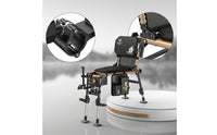 Fishing Chair with Rod Holder Heavy-Duty Fishing Chair Any-Terrain Furniture for Fishermen, Camping, Outdoor