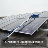 Photovoltaic Panel Cleaning Brush Non-Scratch Filament S Photovoltaic Panel Brush Multifunctional Telescopic Cleaning Pole for Homeowners