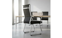 Mesh Back Sled Base Chair Heavy Duty Ergonomic Computer Chair for Students, Conference Room, Reception Area