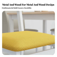 4 Pieces Easy To Clean Modern Dining Chair Thickened Seat Board Simple Backrest Chair Anti-Slip Foot Pads Restaurant Stool Welded Support Bar for Homeowners, Families, Business Owners, Cafe, Home, Hotel