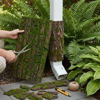 Artificial Tree Bark Pipe Cover for Decorative Column and Drain Pipe Concealment