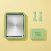 Rectangular Stainless Steel Tray Manual Rectangular Serving Platter Rounded Corners Tableware