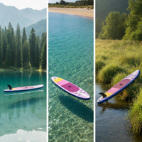 Inflatable Stand-up Paddle Board Portable Inflatable Lightweight Paddle Board with Pump for Adults, Rivers