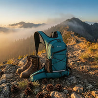 Lightweight Slim Hydration Backpack Elastic Lacing Hiking Hydration Backpack Mesh Pockets Outdoor Gear Adjustable Straps for Climbing, Cycling