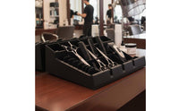Large Capacity Salon Tool Holder Space Saving Barber Tool Organizer Tray Easy to Use Hair Clipper Storage Station Non-Slip Mat for Barbers, Pet Groomers, Barbershop