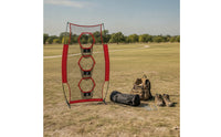 Football Throwing Net with Target Pockets Easy Setup Football Throwing Net with Carry Bag Heavy-Duty   for Coaches, outdoor