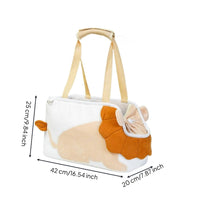 Cat Carrier Bag Shoulder Pet Carrier Fastener Opening Feline Carrying Shoulder Bag for Kitten Owners