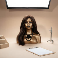 Wig Display Head Smooth Finish Female Mannequin Bust Easy to Style for Salon, Photo Photography