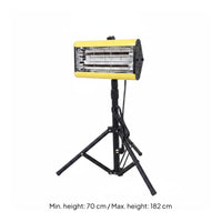 Movable Shortwave Infrared Drying Lamp Strong Penetration Mobile Paint Drying Lamp