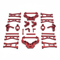 1/14 Scale RC Car Upgrade Kit Easy to Install Remote Control Car Modification Parts Anodized Coated Metal Shock Absorption System Arm Set