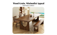 Rectangular Wooden Table Minimalist professional design Desk Modern Design Home Furniture for Remote Workers, Homeowners, Dining Room, Study, Kitchen