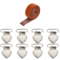 Canvas Stretching Clip Kit Heart-Shaped Canvas Stretch Clip Silver-Toned Fastener for Embroiderers, Crafters