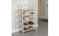 Space Saving Multi-Tier Shoe Rack Stylish Multi Tier Shoe Rack Large Capacity Freestanding Storage Shelf Heavy Duty for Hallway