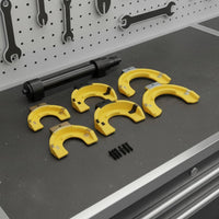 Universal Strut Spring Compressor Time Saving Universal Strut Coil Compressor Set Steel Construction for Mechanics, Auto Repair Shop