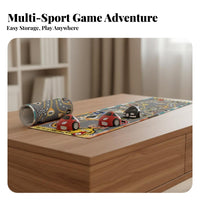 Parent-Child Interaction Tabletop Shuffleboard Curling Set Effortless Gliding Pucks Portable Curling Shuffleboard Game Educational Fun