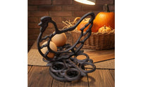 Interlocking Loops Cast Iron Chicken Egg Holder Openwork Cast Iron Egg Holder Round Base Decorative Chicken Stand Heavy Duty