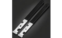 2 Pieces Serrated Paving Pry Tool Flat Paver Removal Tool Handheld Paver Puller Slim Profile for Landscapers, Contractors, Gardeners