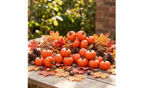 12 Pieces Artificial Mini Pumpkins Foam Faux Mini Pumpkins Fall Decorations for Crafters, Garlands
