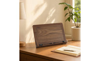 Book Holder with Page-Rest Multi-Angle Wooden Book Stand Foldable Adjustable for Readers, Students, Desk, Home Office, Dorm Room