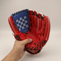 Deep Pocket Baseball Glove Reinforced Edging PU Baseball Glove Contrasting Lacing Catching Glove Stitched