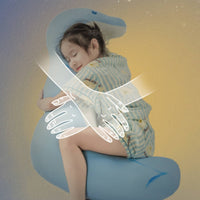 Dolphin Body Pillow Curved Soft Dolphin Cushion Soft Bedding for Sleeping