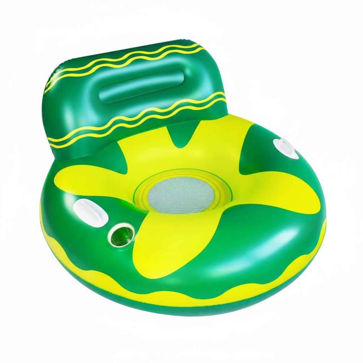 With Backrest Inflatable U-Shaped Water Seat Heavy Duty PVC Light up Pool Chair Easy to Inflate Glowing Pool Buoyant Seat Sofa Long-Lasting for Adults, Beach, Lake, Vacation