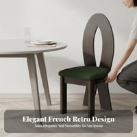 French Vintage design Mermaid Tail rear Chair Designer Inspired Seating Furniture Upholstered Seat Curved rearrest for Interior Designers, homeowners, Families, Dining Room, Kitchen, Restaurant, Home Office