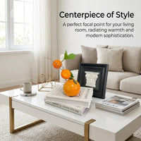 Home Decoration Ceramic Vase for Flowers with Creative Fruit Shape Design, Small for Living Room Decor and Desktop Display