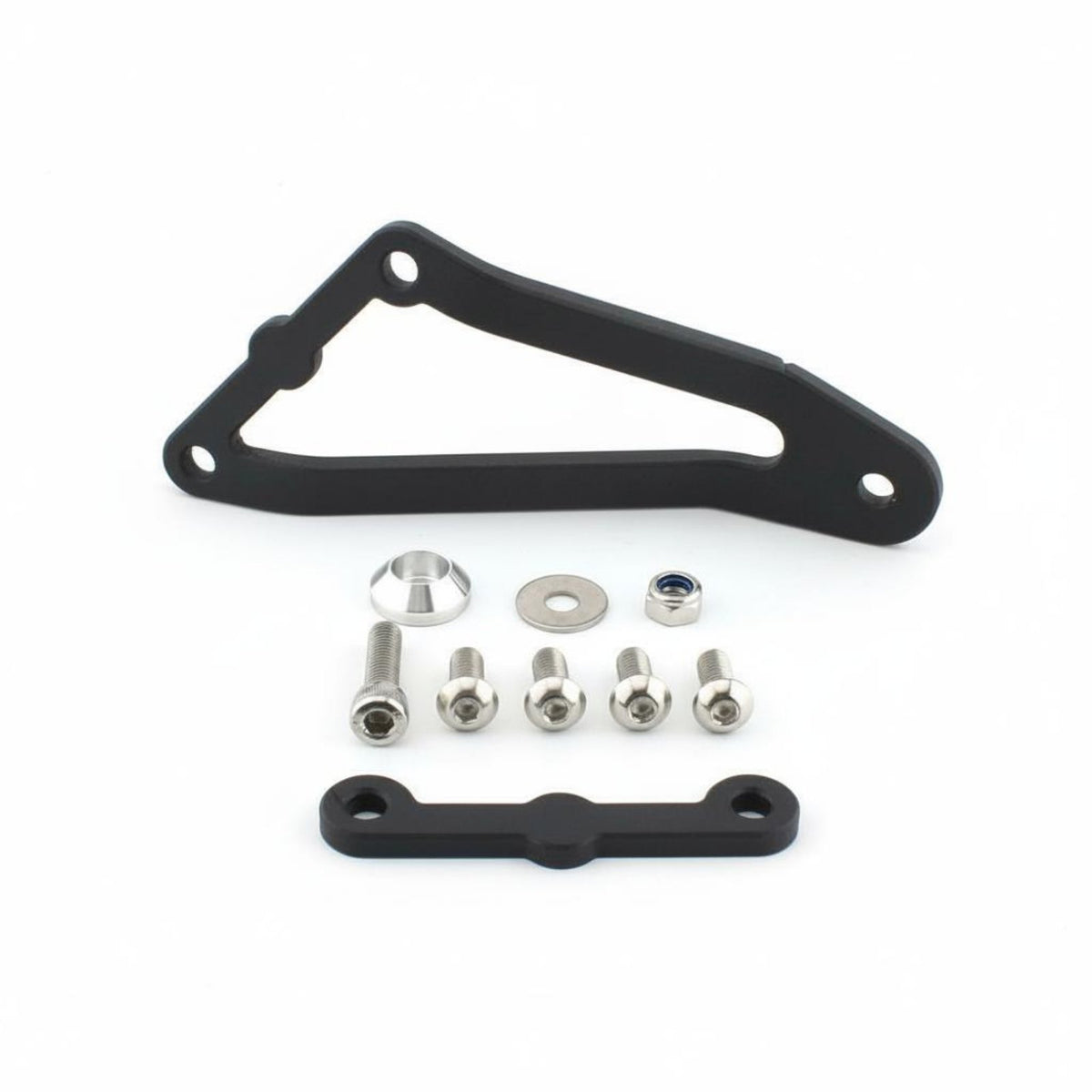 Rear Footpeg Removal Bracket Aluminum Alloy Exhaust Hanger Bracket Lightweight Motorcycle Part for Motorsport Activities