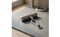 Stainless Steel Swivel Handle Rounded End Ends Swivel Handle Rotating Design Knurled Steel Grip for Strength Training