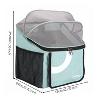 Front Bike Pet Bag Quick Release Cycle Pet Carrier Outdoor Riding Bike Handlebar Basket for Small Dogs, Cats, Biking