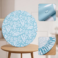 Round Tailored Tablecloth Waterproof Tablecloth with Elastic Edge Elasticized Table Cover for Patio, Picnic