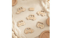 Wooden Car Milestone Plaque Eco-Friendly Wooden Milestone Sign Baby Announcement Sign Handmade for Newborn, Nursery Decor