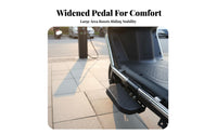 2 Pieces Motorcycle Passenger Footrest Sturdy Iron Construction Passenger Footrest Scooter Rear Foot Peg Easy to Install