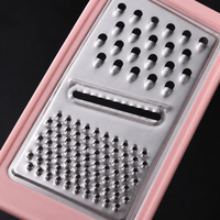Grater Slicer, Julienne Slicer, Stainless Steel Multi-Function Slicer, 3 Blades, Vegetable Cheese Grater