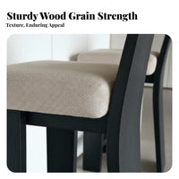 Wabi-Sabi Aesthetic Counter Chair with Woven Seat Minimalist Design High Stool mid-centuryclassic design Indoor Furnishing Built-in Footrest for Bar Owners, Interior Designers, Homeowners, Kitchen Island, Cafe, Restaurant, Dining Room