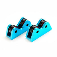 2 Pieces Double-Wheel-Wheel Design Pool Cue Straightness Checker Accurate Inspection Billiard Cue Straightness Checker Fluid Rotation