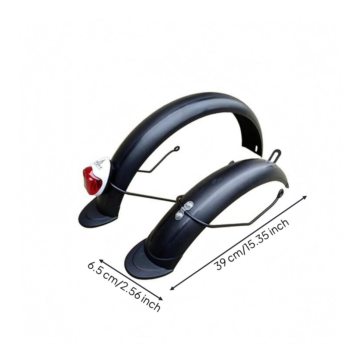 Installation Hardware Folding Electric Bike Mudguard Set Mounting Brackets Front and Rear Fenders Black Electric Bike Mudguard Set Plastic